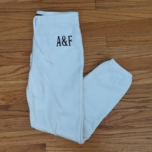 White A&F Sweatpants